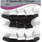 ANNIE 12pcs Butterfly Clamps Black & White
