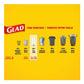 GLAD Blue Recycling Bag w/Drawstring [Tall 45L, 60X70 cm]