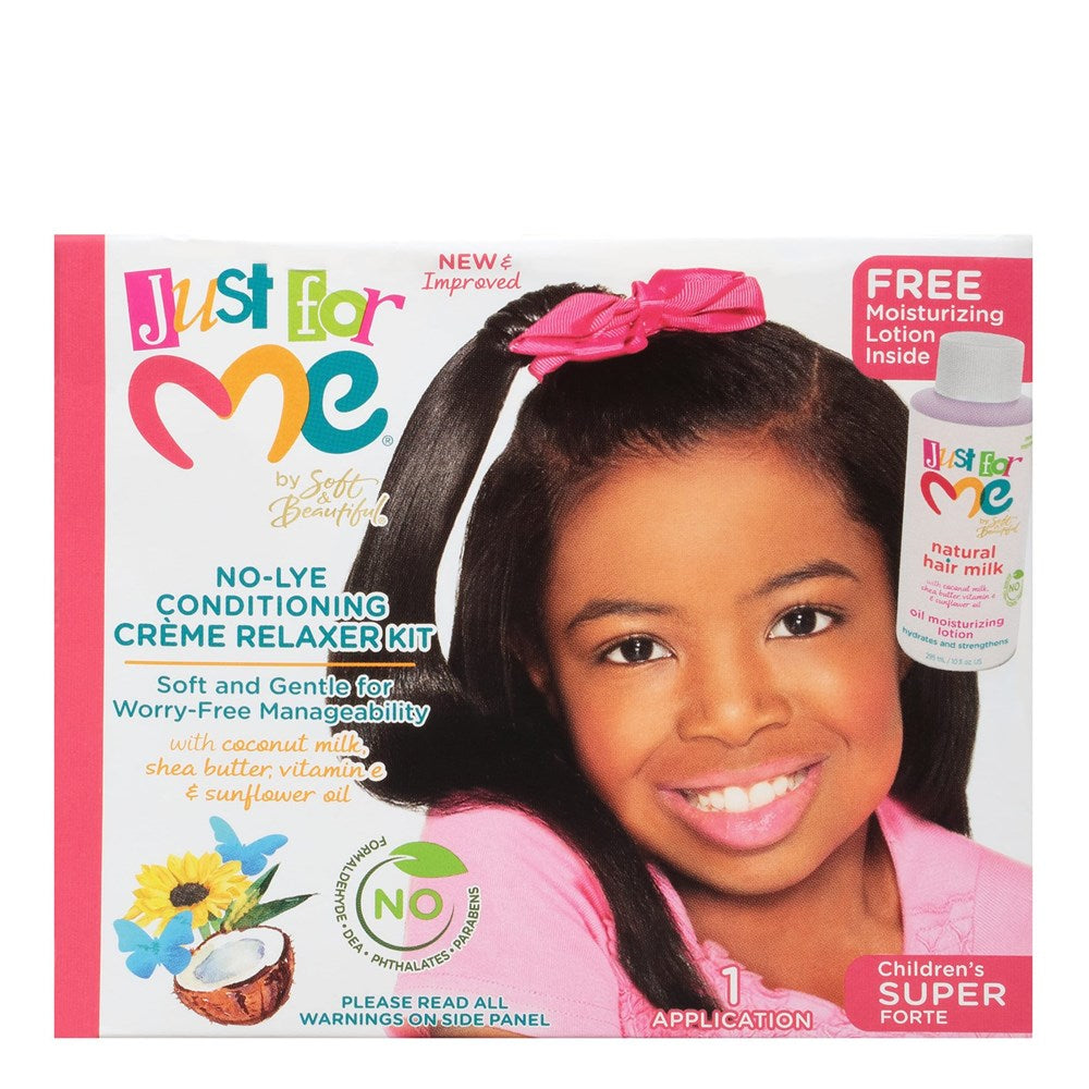 JUST FOR ME No-Lye Conditioning Creme Relaxer Kit