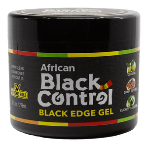 AFRICAN BLACK CONTROL Black Gel Edge Glue [5X Extreme Hold]