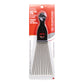 Metal pick styling comb in packaging with red and white design