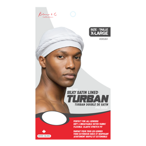 Kim & C Pre-Tied Silky Satin Lined Turban