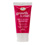 Tube of Difeel growth & curl shampoo on a white background
