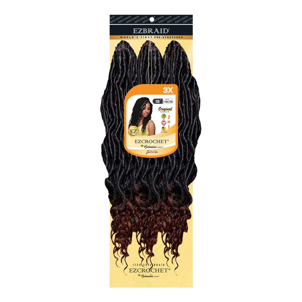EZBRAID Ezcrochet 3X Bohemian Locs (18inch)