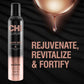 Chi Luxury Black Seed Oil Blend dry shampoo bottle with text on a dark background