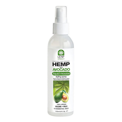 FANTASIA LEAF LEGACY Hemp & Avocado Liquid Mousse Styling Spray (6oz)