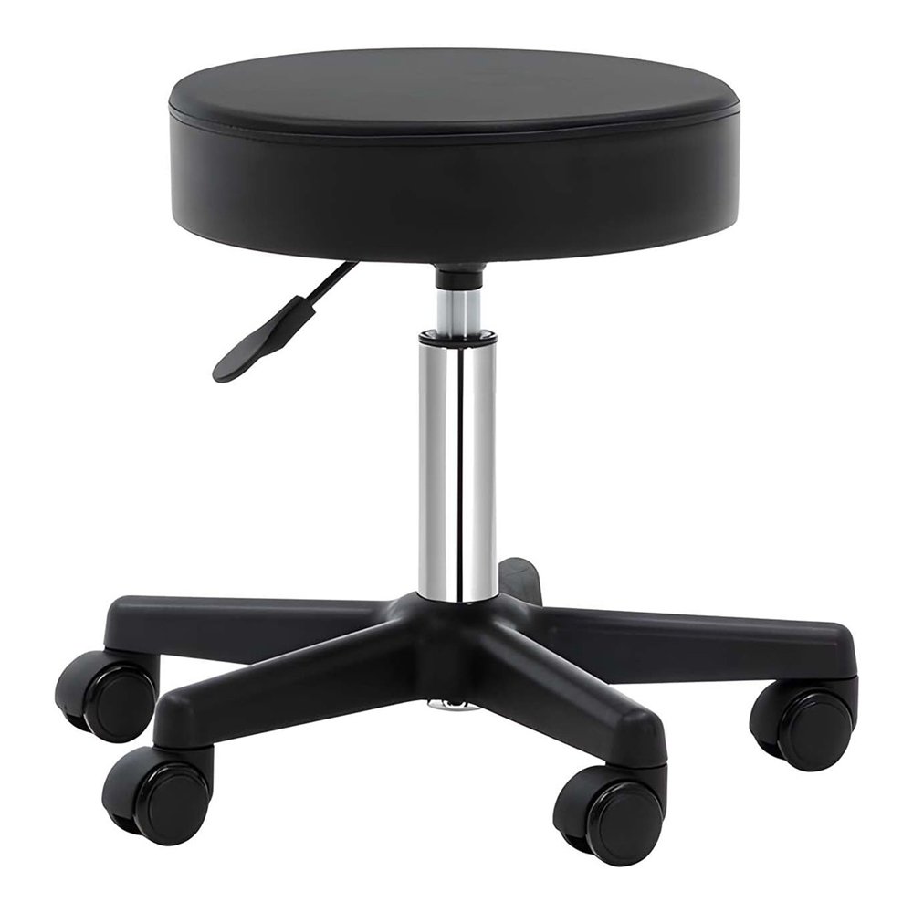 Gen'C Beauty Height Adjustable Salon Stool Black