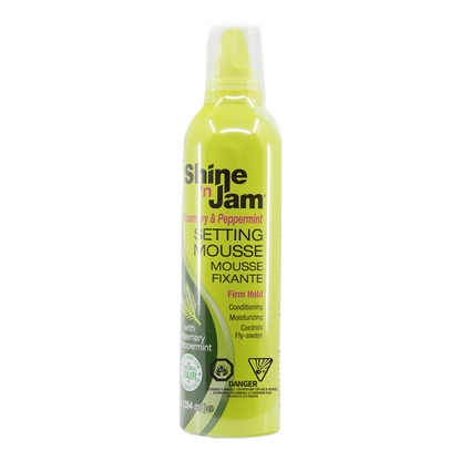 AMPRO Shine 'n Jam Rosemary & Peppermint Setting Mousse Firm Hold (12oz)