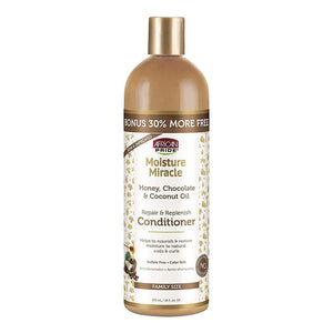AFRICAN PRIDE Moisture Miracle Honey, Chocolate & Coconut Oil Conditioner (16oz)