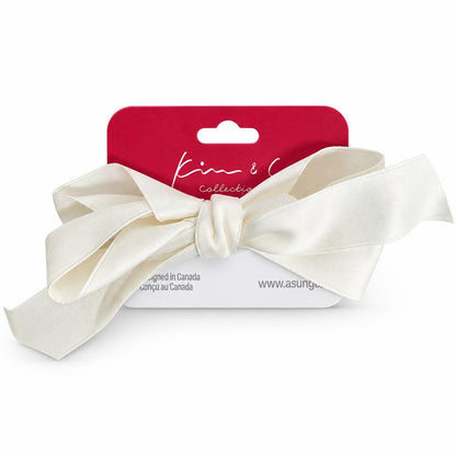 KIM & C Wide Ribbon Bow Hair Clip