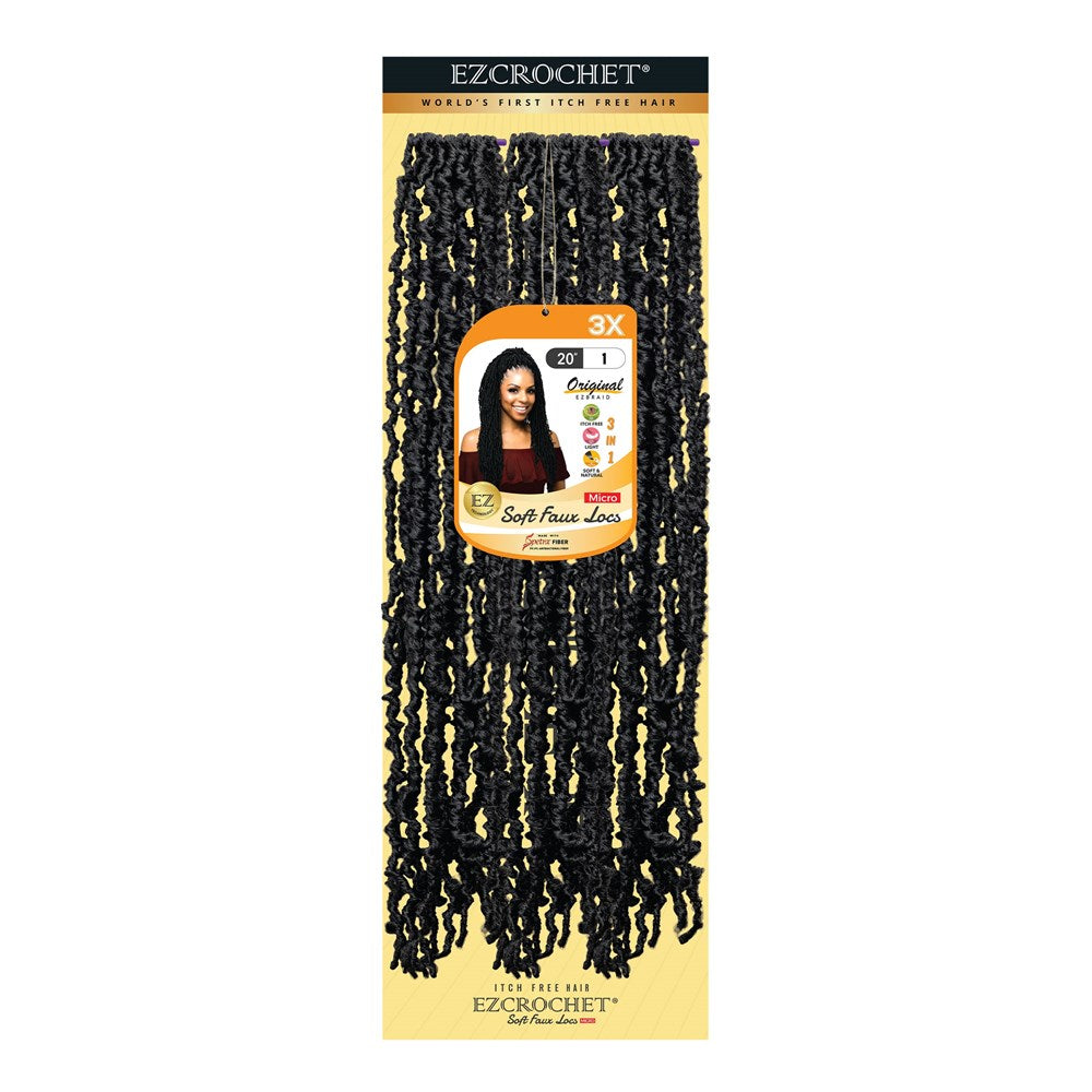 EZBRAID Ezcrochet 3X Soft Faux Locs Braid (20inch)