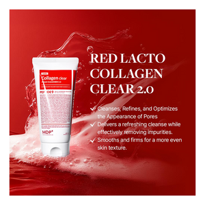MDP+ Red Lacto Collagen Clear Foam Cleanser 2.0 (120ml)