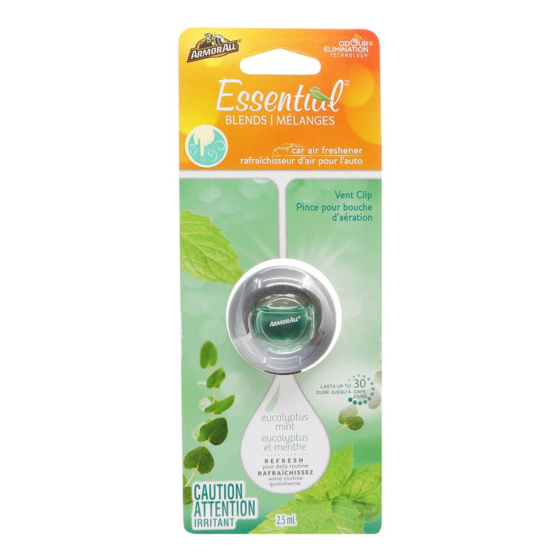 ARMOR ALL Essential Blend Car Air Freshener Vent Clip (2.5ml)