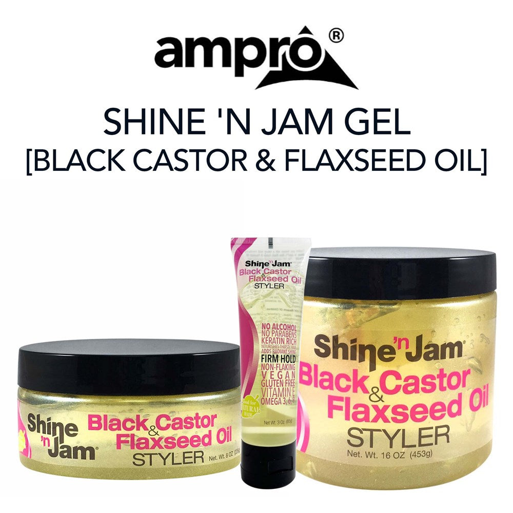 AMPRO Shine 'n Jam Gel [Black Castor & Flaxseed Oil]