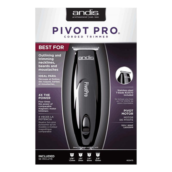 ANDIS Pivot Pro Corded Trimmer [CUL Certified]