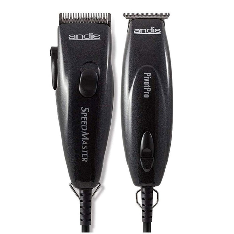 ANDIS Pivot Clipper Trimmer Combo [Black] [CUL Certified]