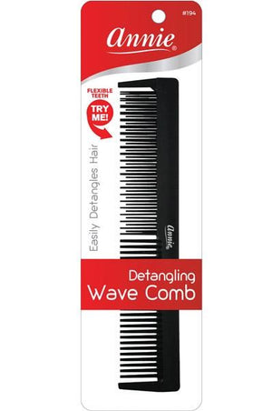 ANNIE Detangling Wave Comb Black #194 [pc]