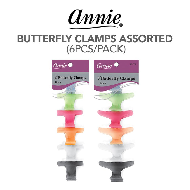 ANNIE 6pcs Butterfly Clamps Assorted