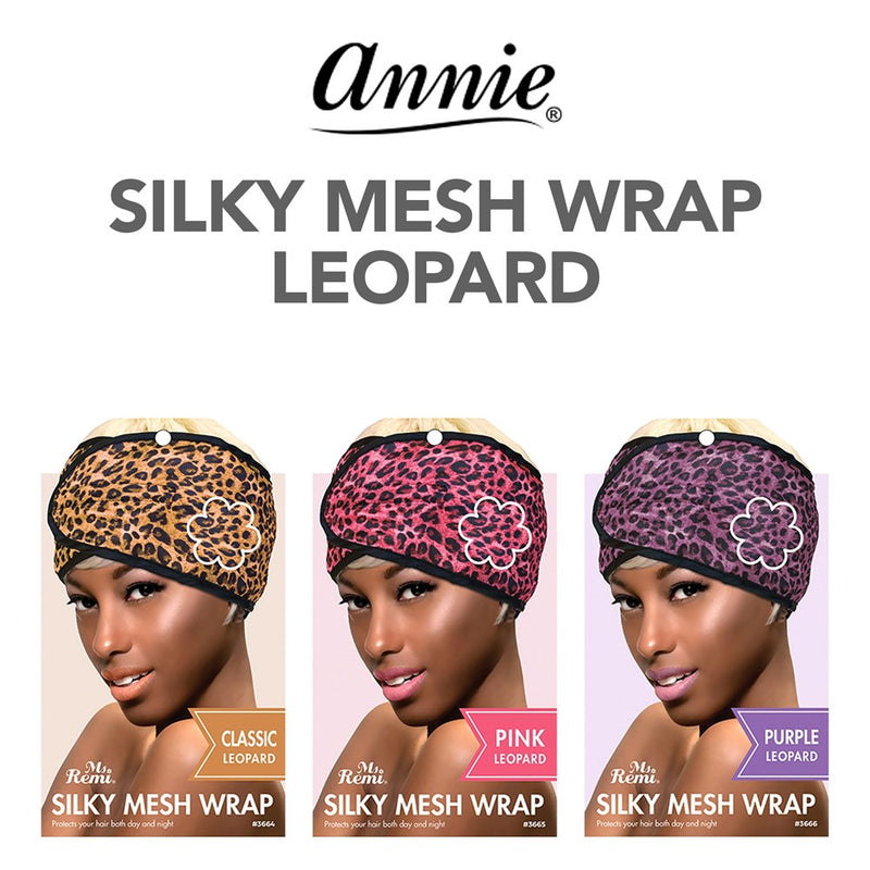 ANNIE Silky Mesh Wrap- Leopard