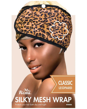 ANNIE Silky Mesh Wrap- Leopard