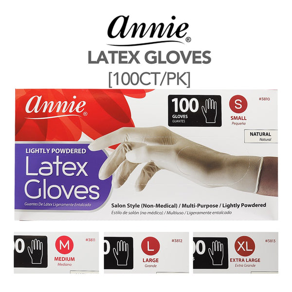 ANNIE Latex Gloves [100ct/Box]