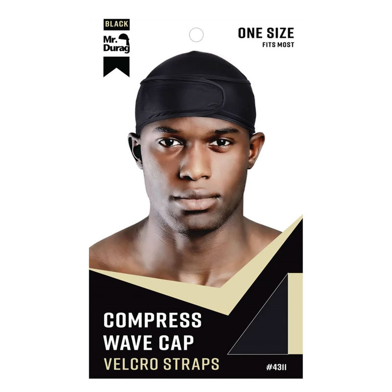 ANNIE Compress Wave Cap with Velcro Straps [One Size]