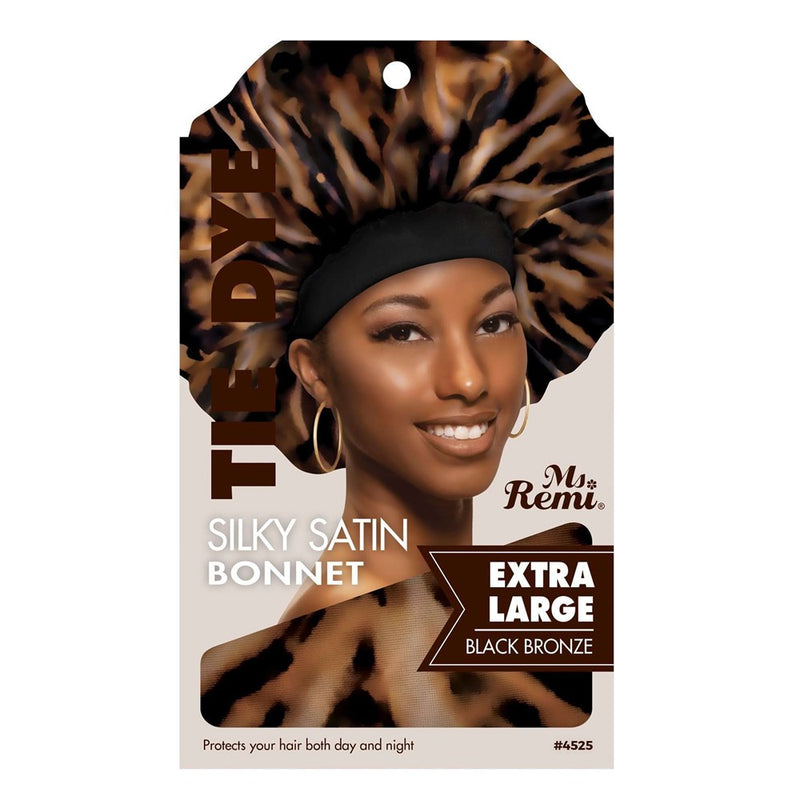 ANNIE Silky Satin Tie Dye Bonnet [Extra Large]