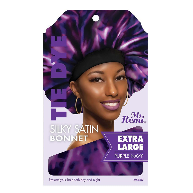 ANNIE Silky Satin Tie Dye Bonnet [Extra Large]