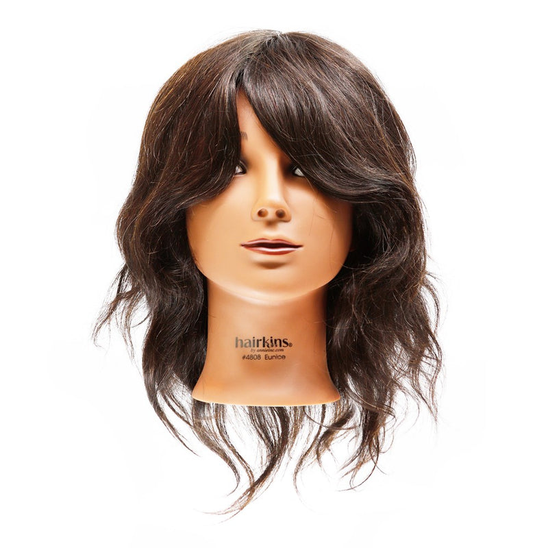 ANNIE 100% Human Hair Mannequin Head (14inch - 16inch)