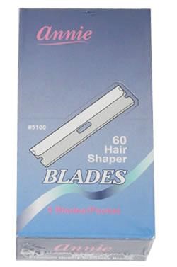 ANNIE 60pcs Hair Shaper Blades (5 BladesX12packs/Box)