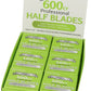 ANNIE Almine Half Cut Double Edge Blades (100 BladesX6packs/Box)