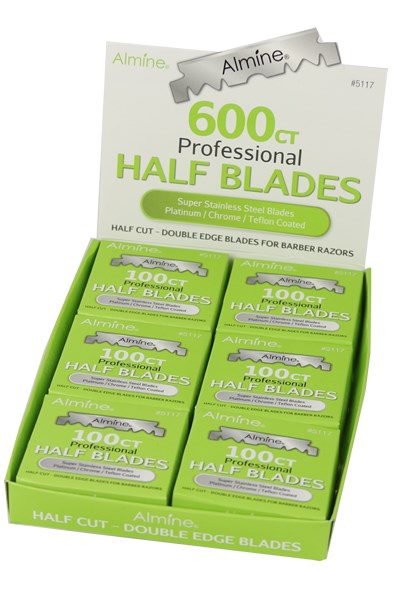 ANNIE Almine Half Cut Double Edge Blades (100 BladesX6packs/Box)
