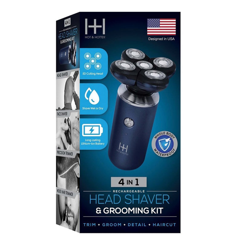 ANNIE Hot & Hotter 4 in 1 Head Shaver & Grooming Kit