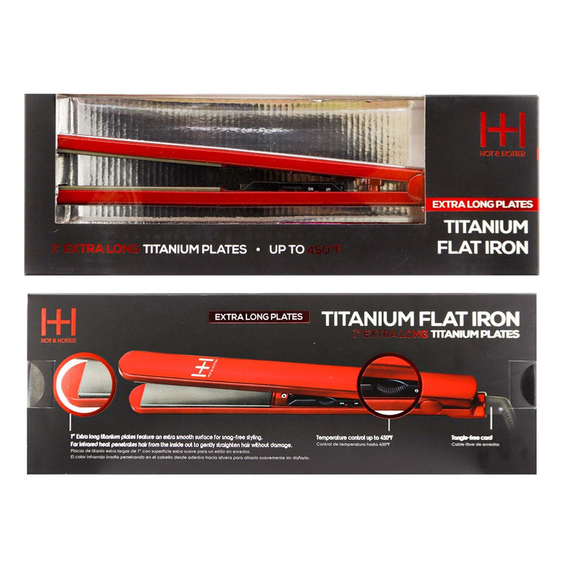 ANNIE Hot & Hotter Extra Long Titanium Flat Iron