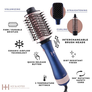 ANNIE Hot & Hotter One Step Hair Styler & Dryer 4 in 1