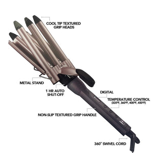 ANNIE Hot & Hotter Digital Ceramic 5 Barrel Waver (3/4inch)