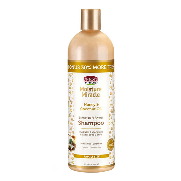 AFRICAN PRIDE Moisture Miracle Honey & Coconut Oil Shampoo (16oz)