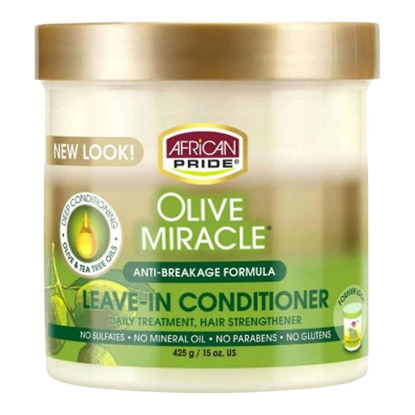 AFRICAN PRIDE Olive Miracle Leave-In Conditioner Creme (15oz)