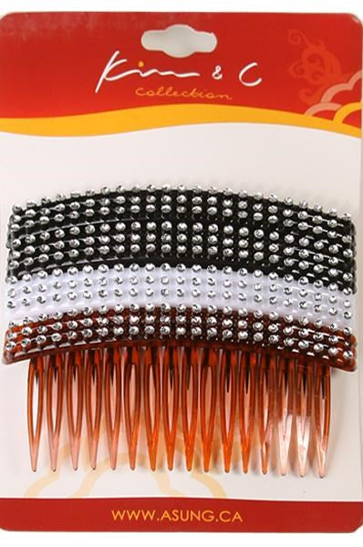 KIM & C 4pc Stone Hair Comb Clip