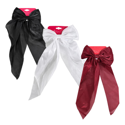 KIM & C Chiffon Long Tail Bow Clip