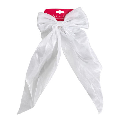 KIM & C Chiffon Long Tail Bow Clip