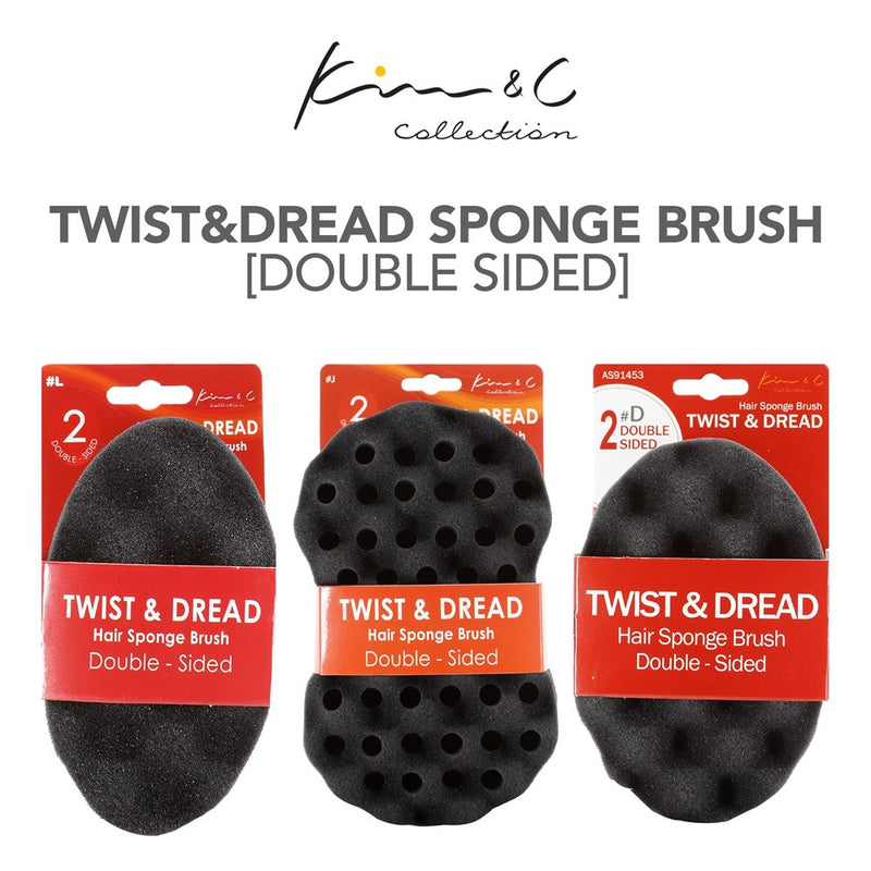 KIM & C Twist & Dread Sponge Brush [Double Sided]