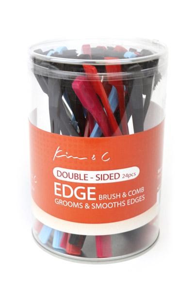 KIM & C Edge Brush & Comb (24pcs/jar)