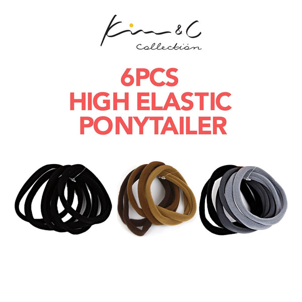 KIM & C 6pcs High Elastic Ponytailer