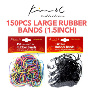 KIM & C 150pcs Large Rubber Bands (1.5inch)