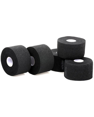 KIM & C Neck Ruffles Strip Rolls Waterproof Black  [5 Rolls]