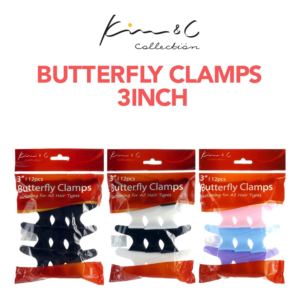 KIM & C 12pcs Butterfly Clamps (3inch)