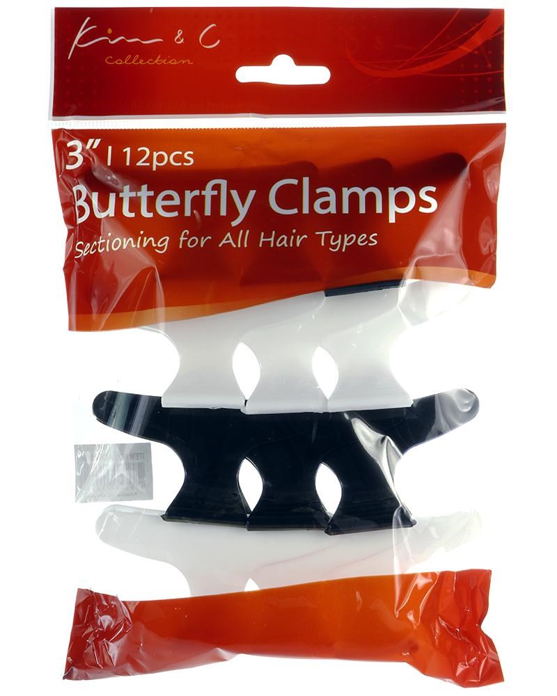 KIM & C 12pcs Butterfly Clamps (3inch)