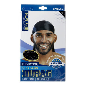 KIM & C Silky Satin Tie-Down Durag