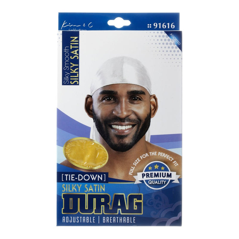 KIM & C Silky Satin Tie-Down Durag